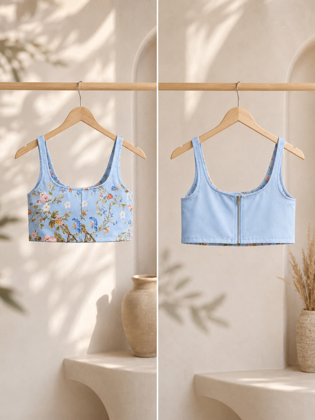Crop-top Floral bloom