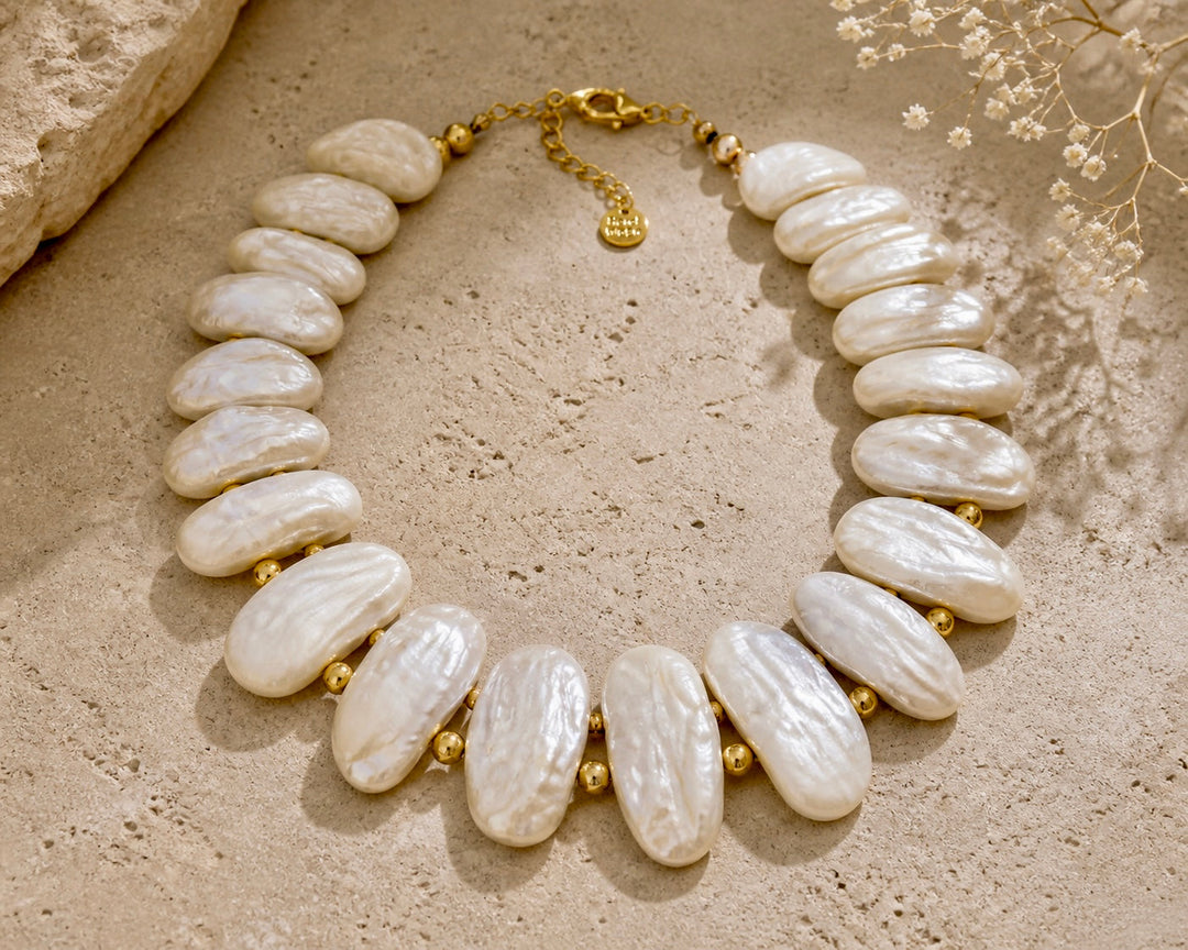 Pearl Essence Gold Κολιέ