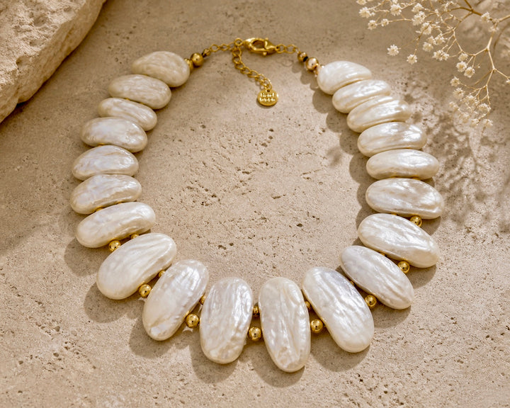 Pearl Essence Gold Κολιέ