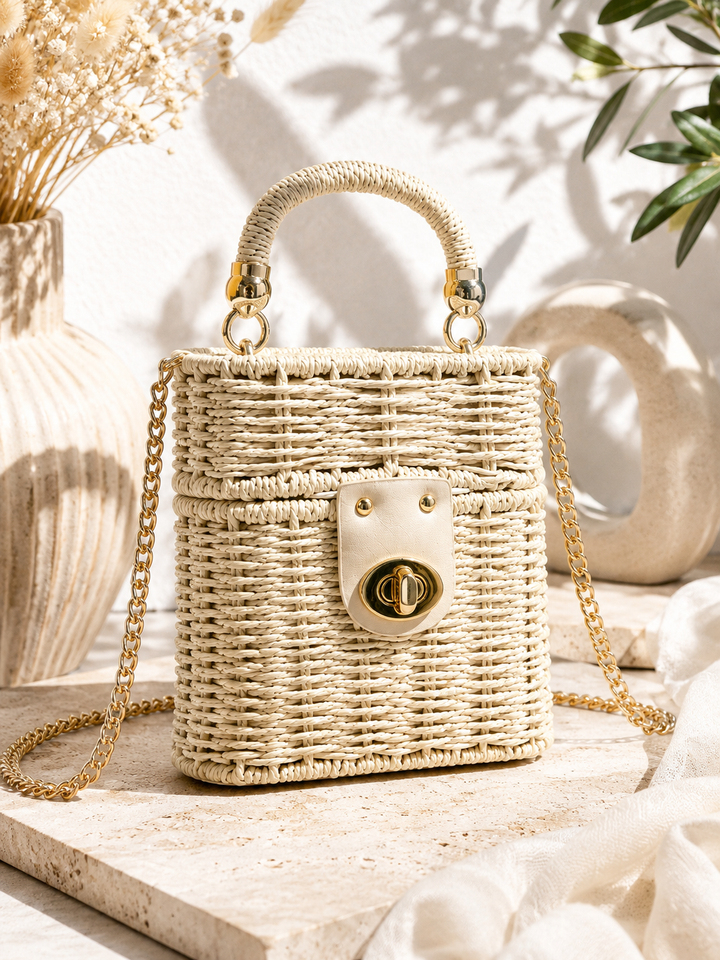 Τσαντάκι Raffia Box