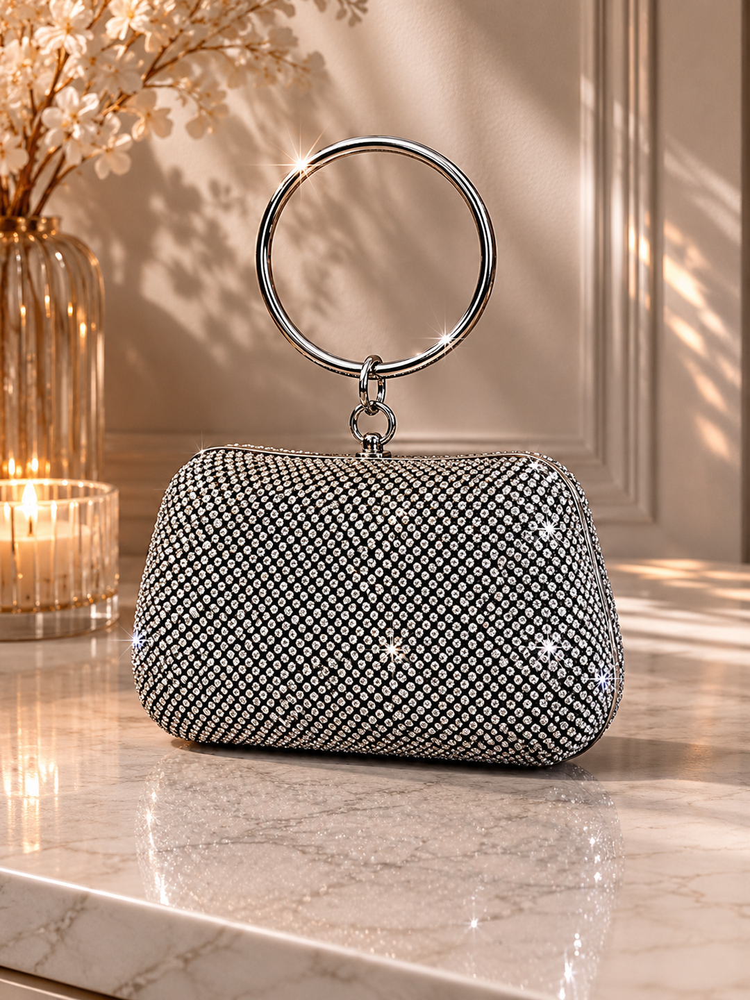 Crystal Glow Evening Bag