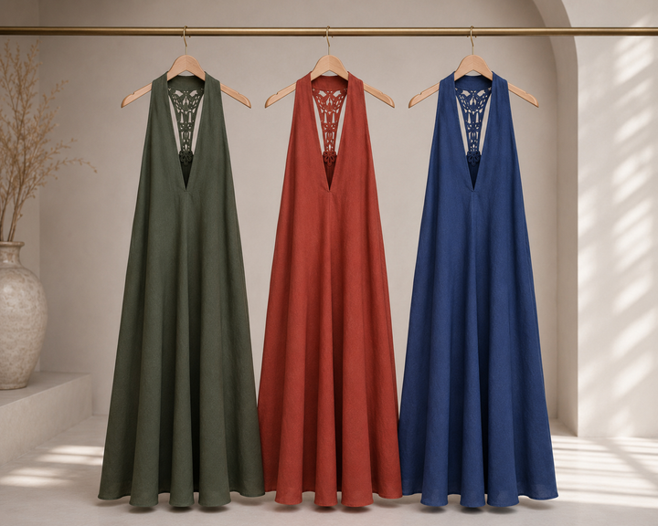 Φόρεμα μακρύ Aurora Linen