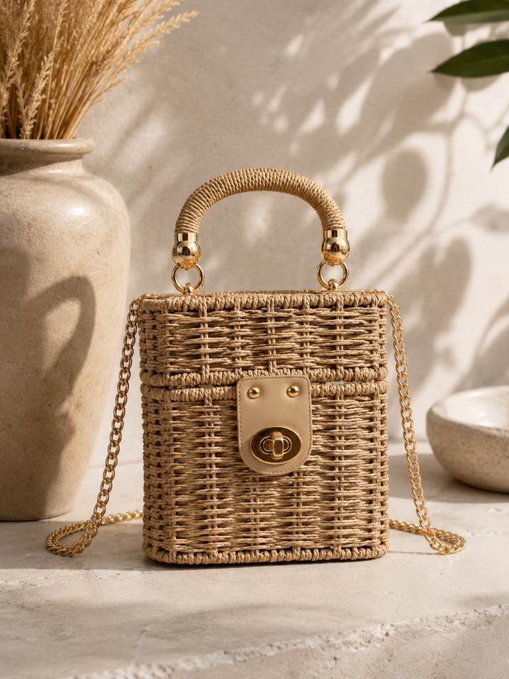 Τσαντάκι Raffia Box