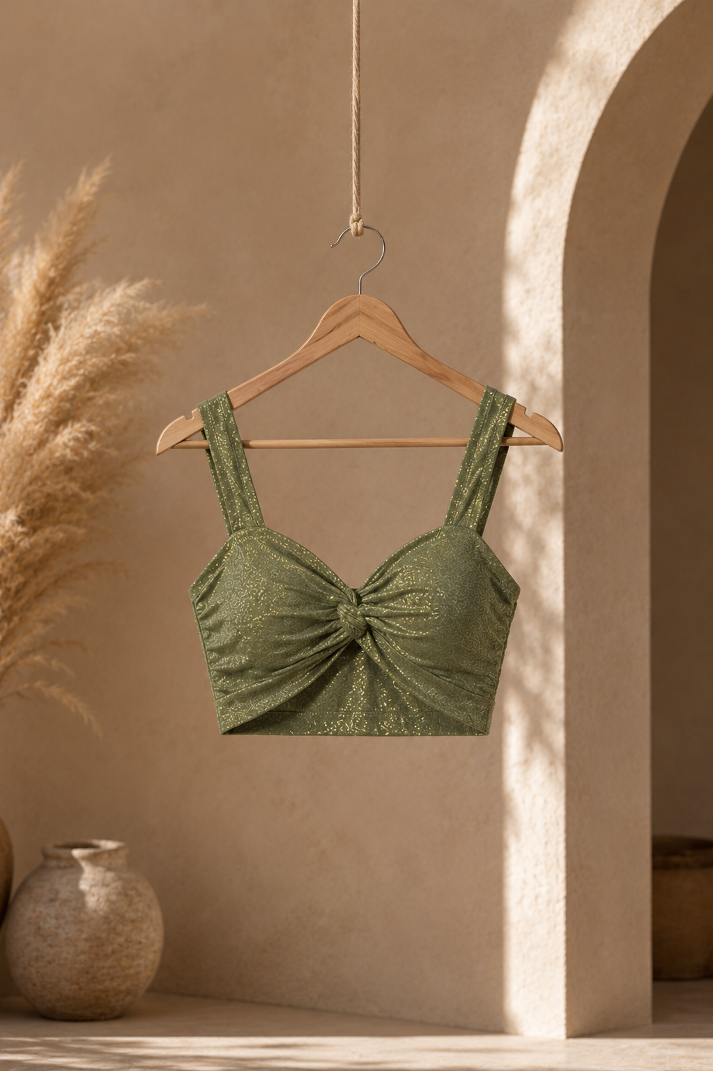 Olive Glow Crop Top