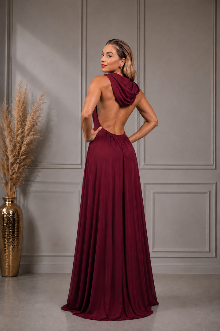 Noiré Hooded Maxi Dress