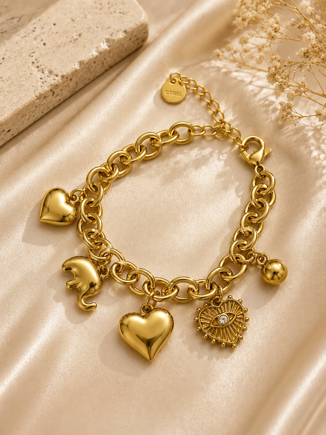 Βραχιόλι Charm Golden Symbols