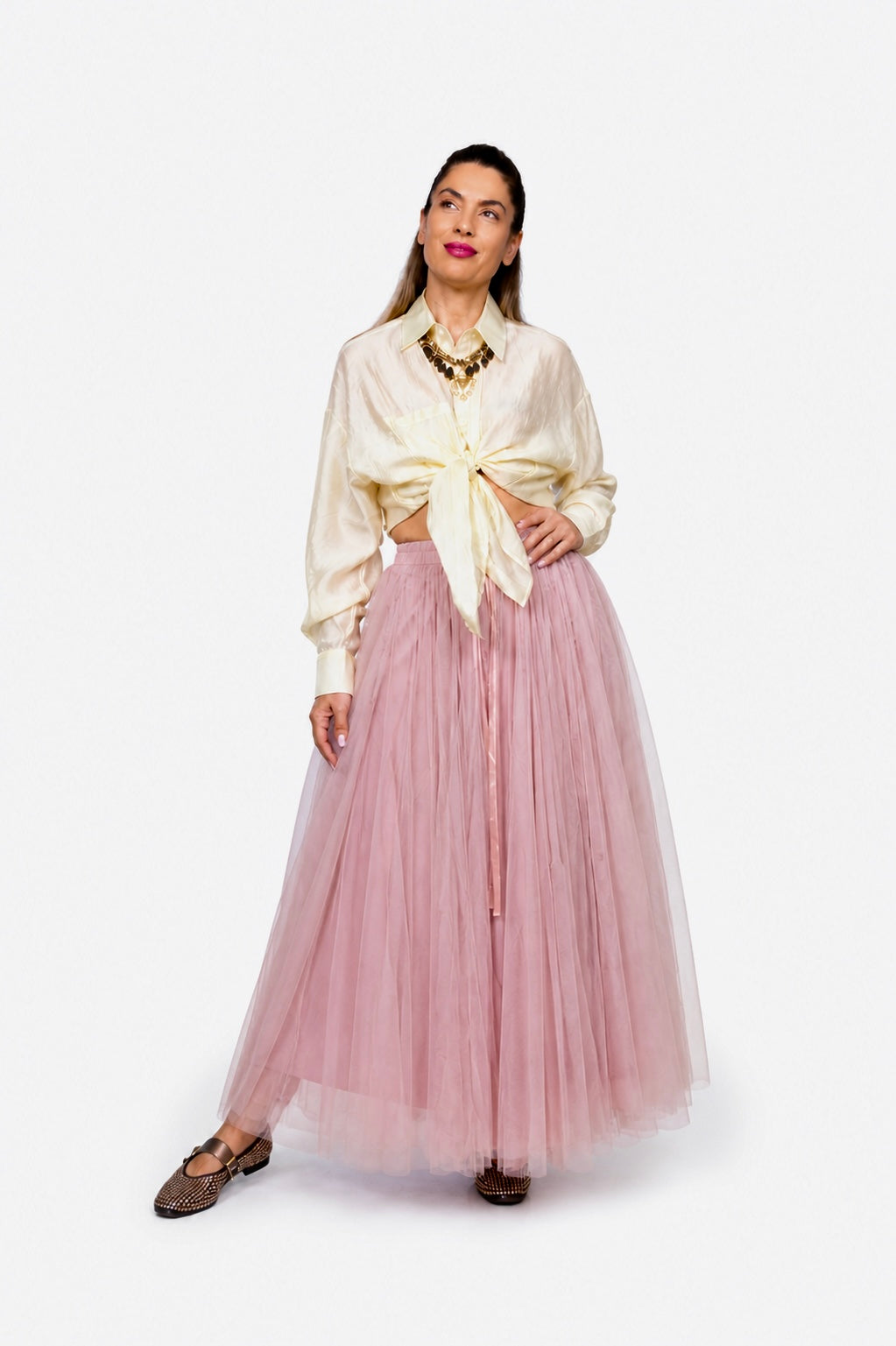 Butter Tulle Maxi Skirt One Size