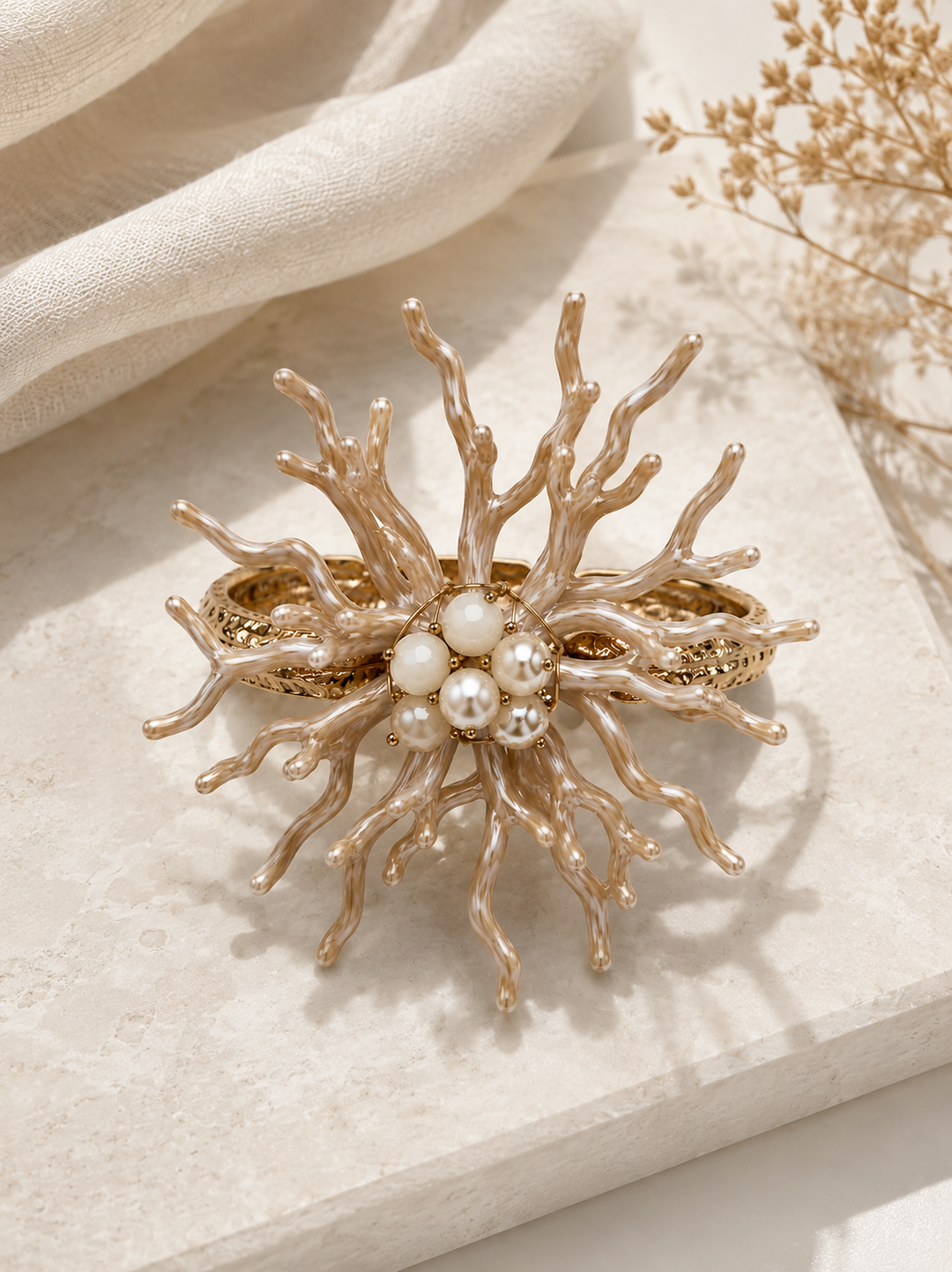 Βραχιόλι Χειροπέδα Coral Bloom