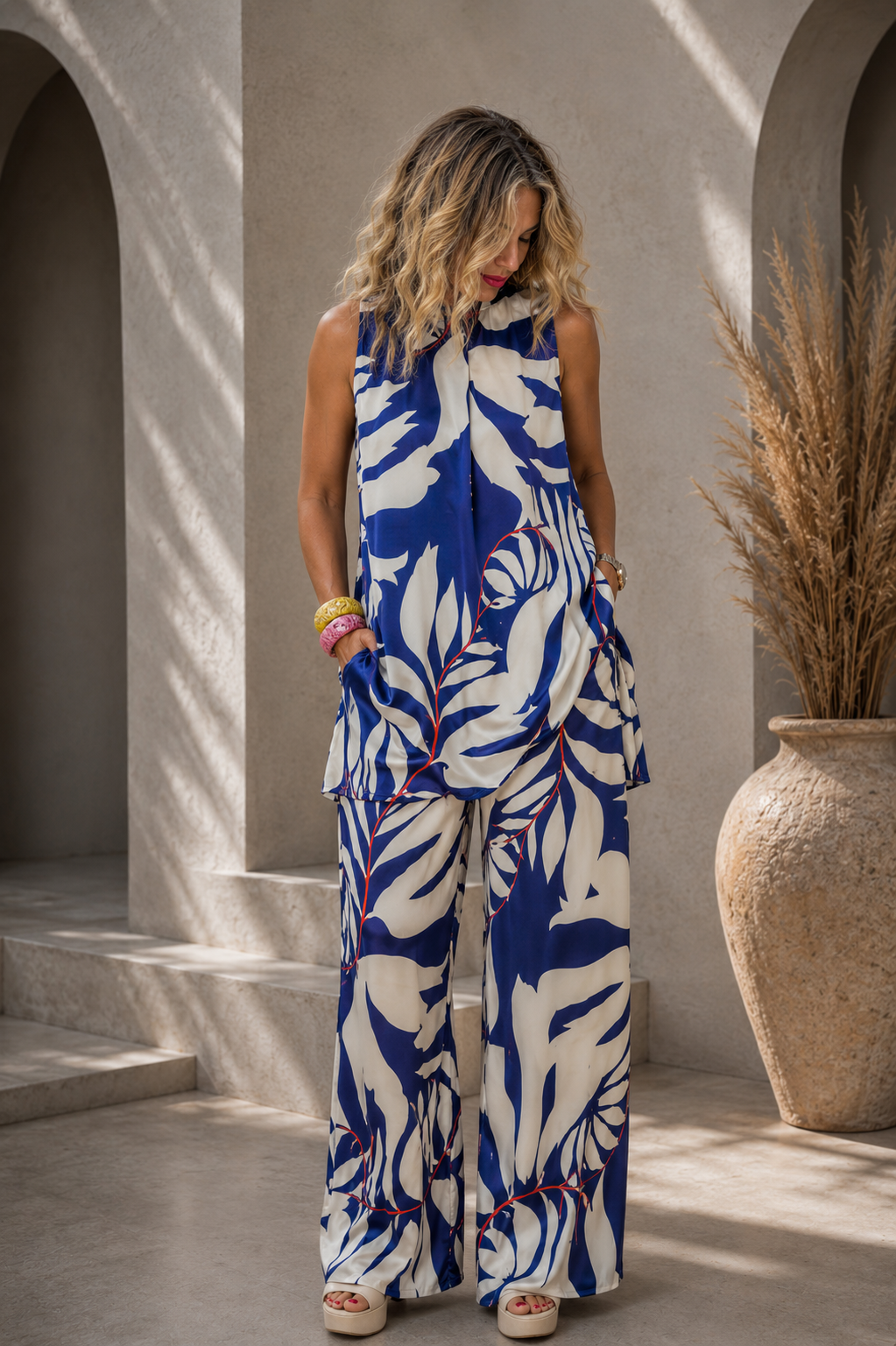Soleil Muse Wide Leg Παντελόνα