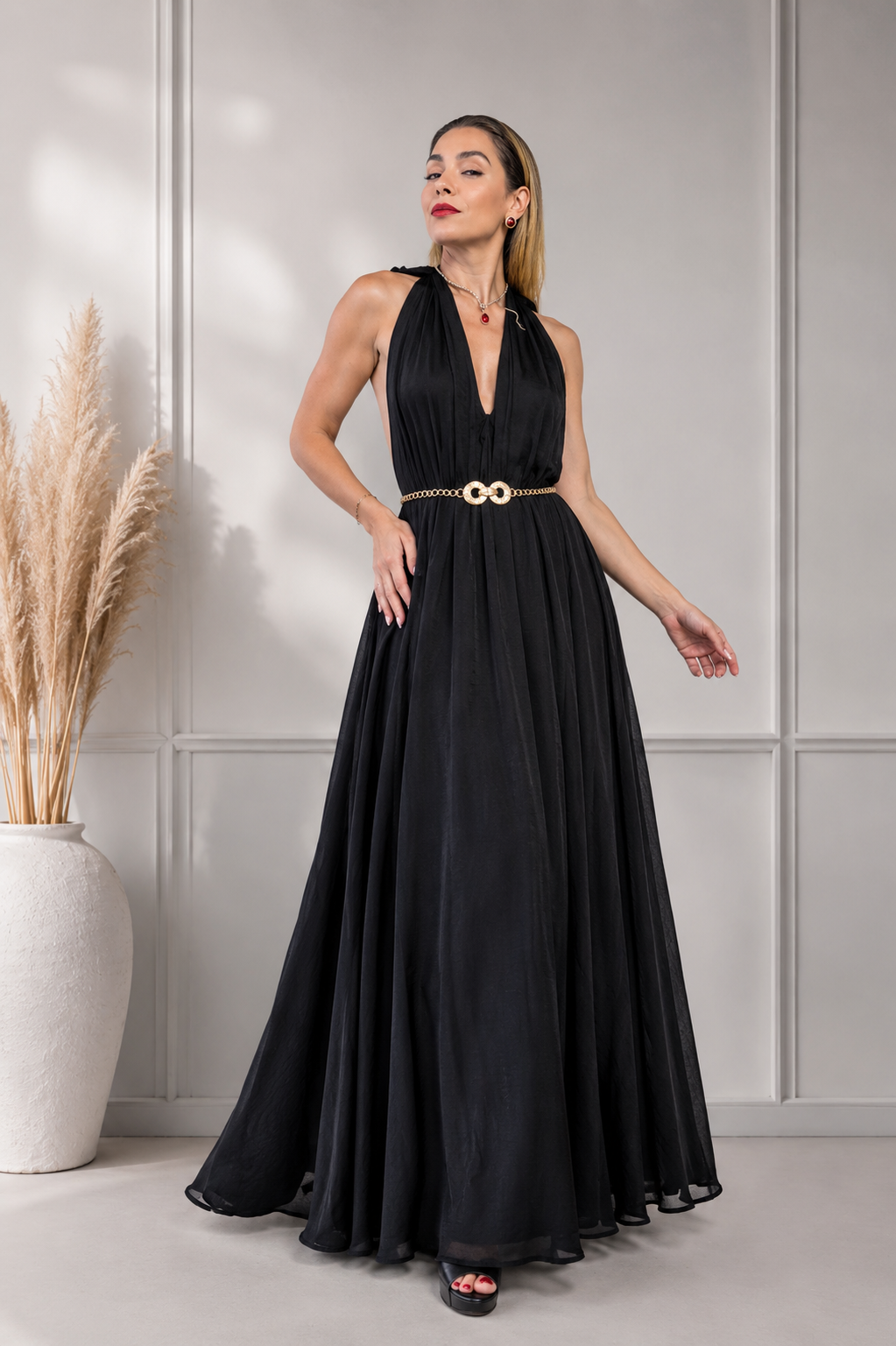 Noiré Hooded Maxi Dress