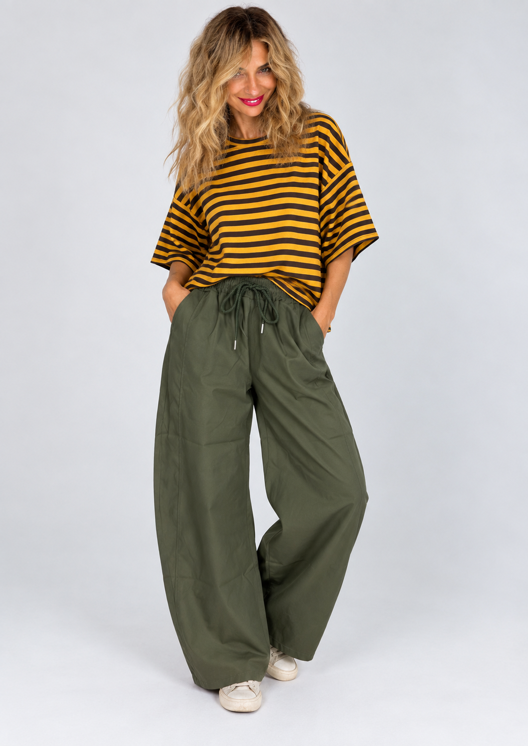 Μπλούζα ICONIC CLUB Oversized Ριγέ