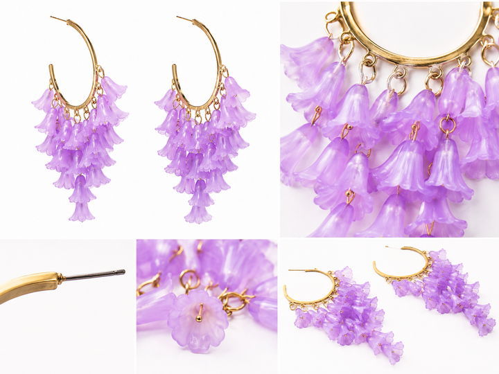 Lilac Bloom Σκουλαρίκια
