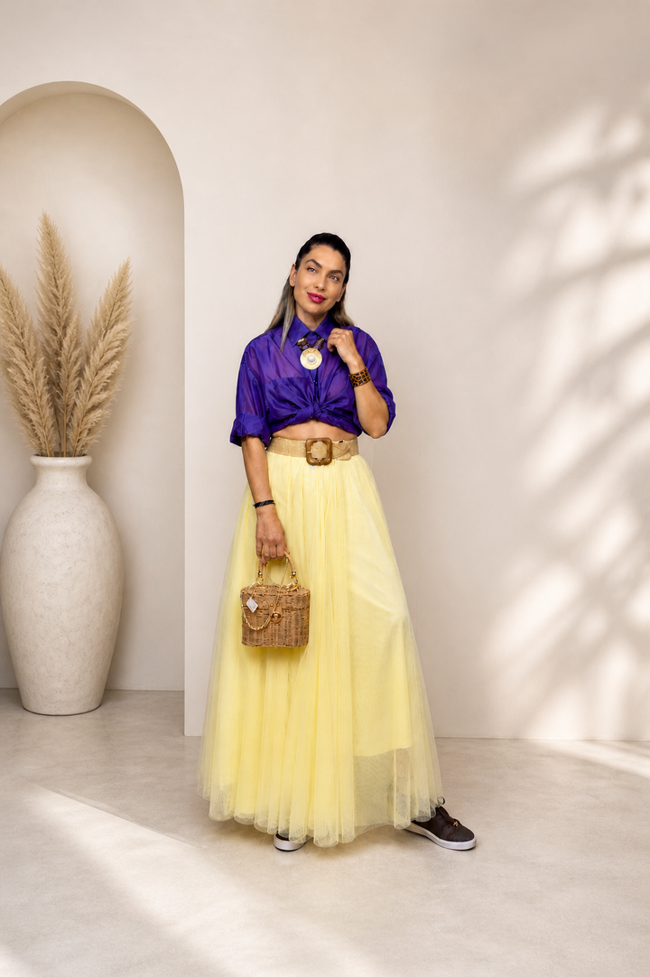 Butter Tulle Maxi Skirt One Size