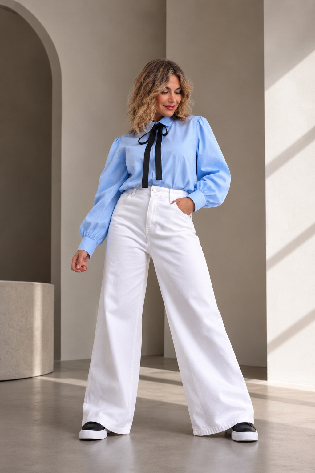 Luna  Cropped Πουκάμισο