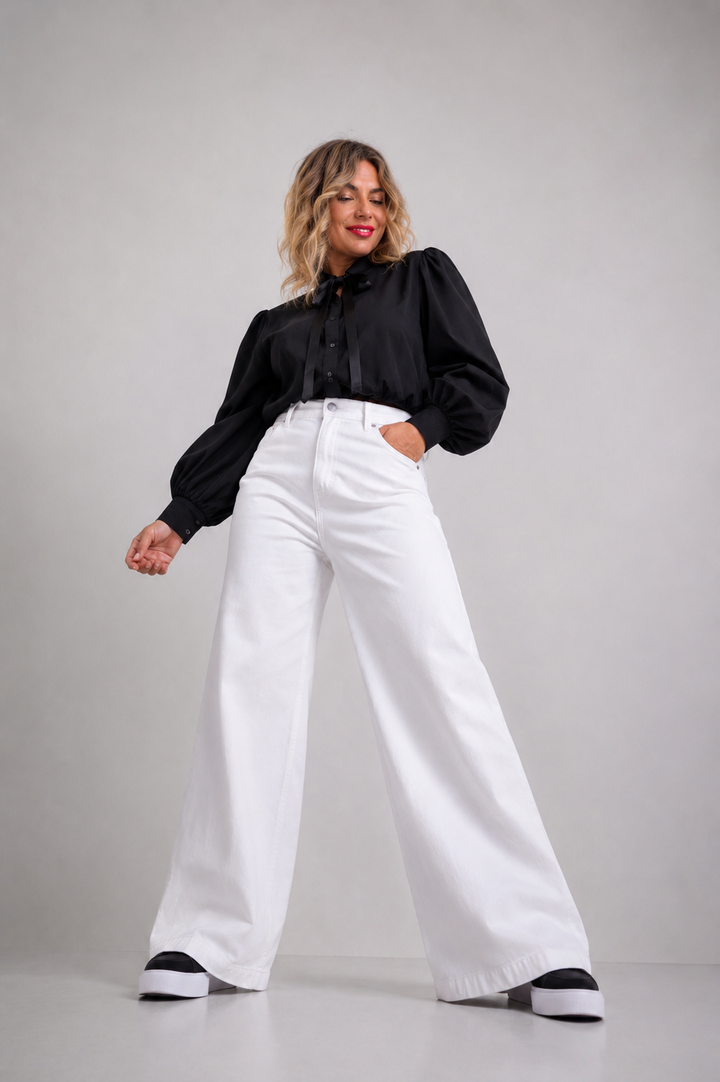 Luna  Cropped Πουκάμισο
