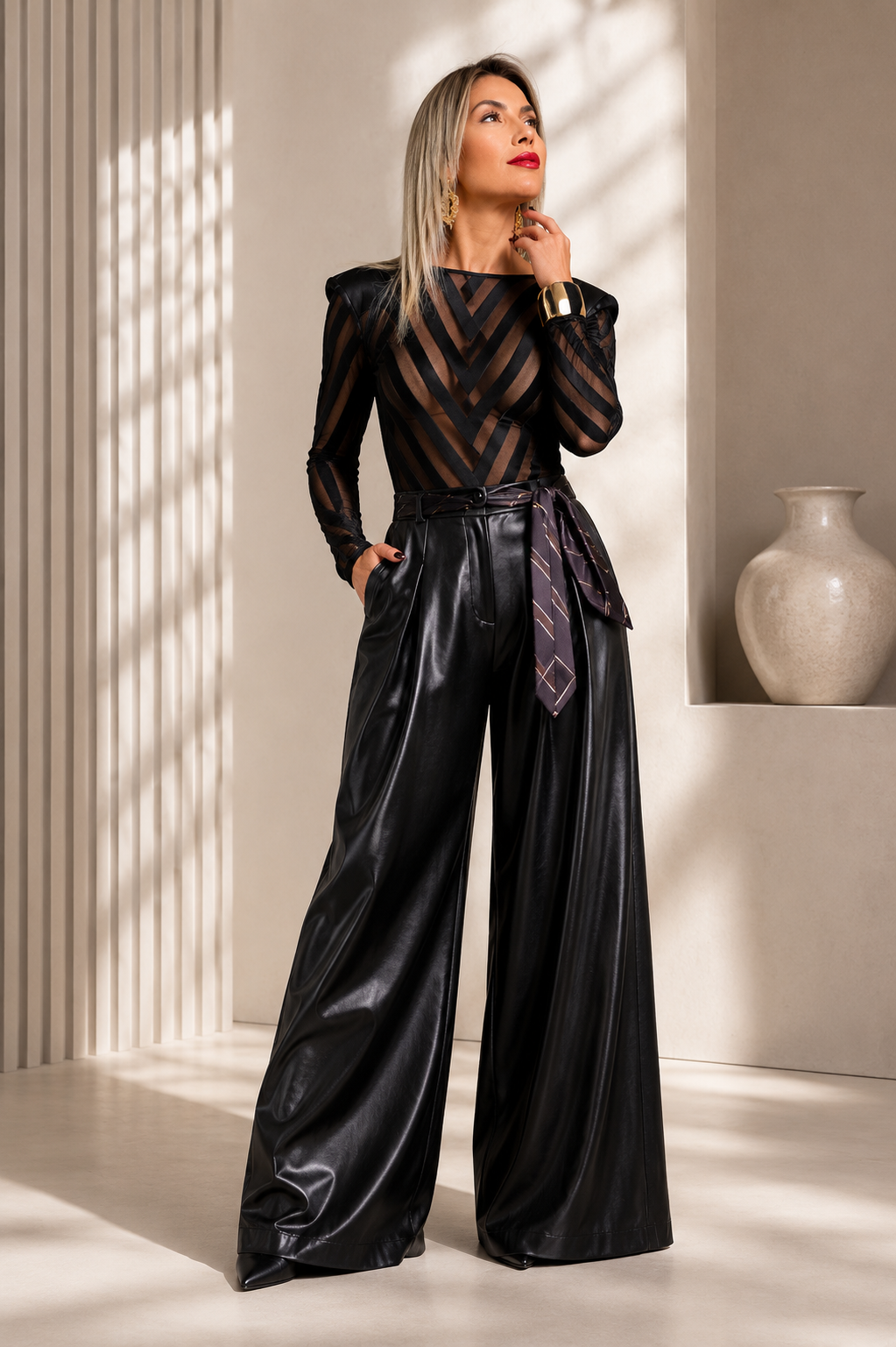 Liquid Luxe Eco Leather Pants
