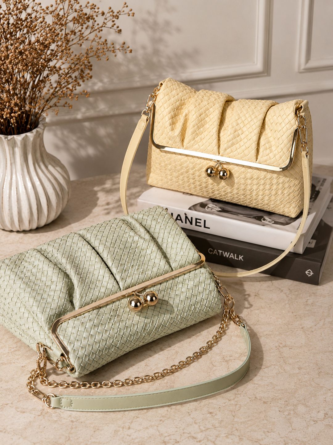 Aurora Weave Shoulder Bag
