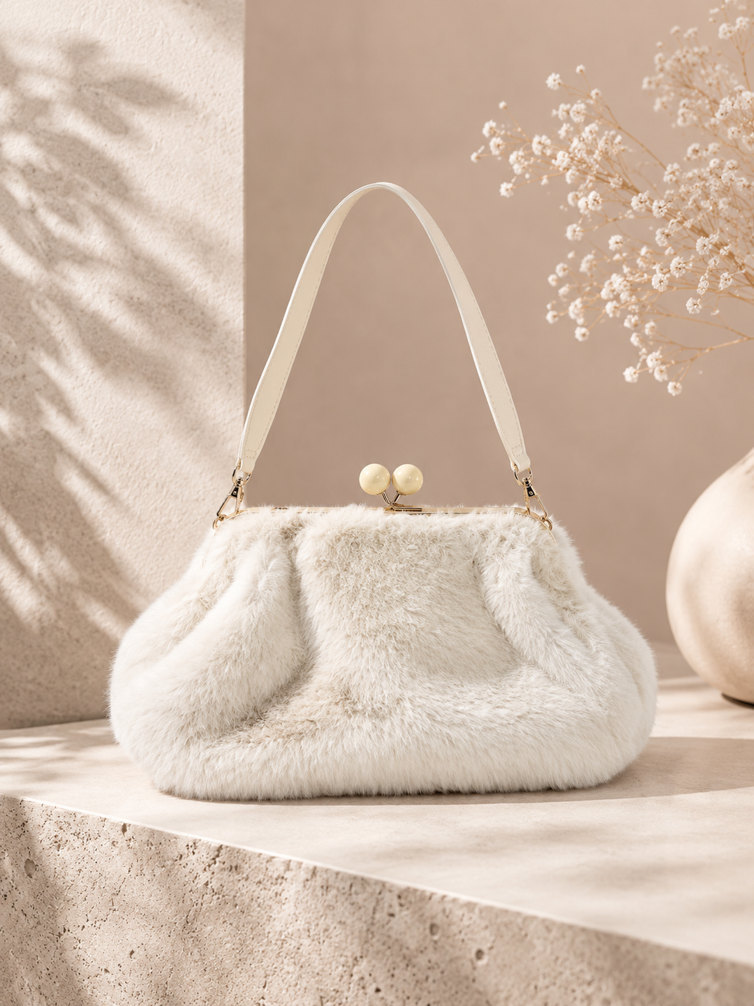 Soft Luxe Γούνινη τσάντα