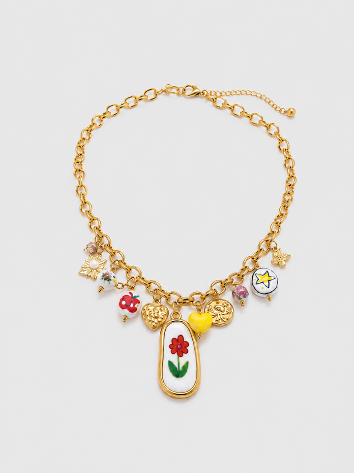 Κολιέ Charm Garden Gold
