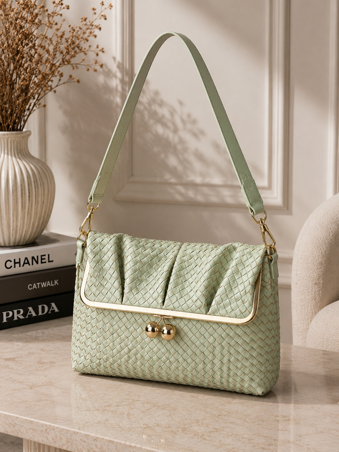 Aurora Weave Shoulder Bag