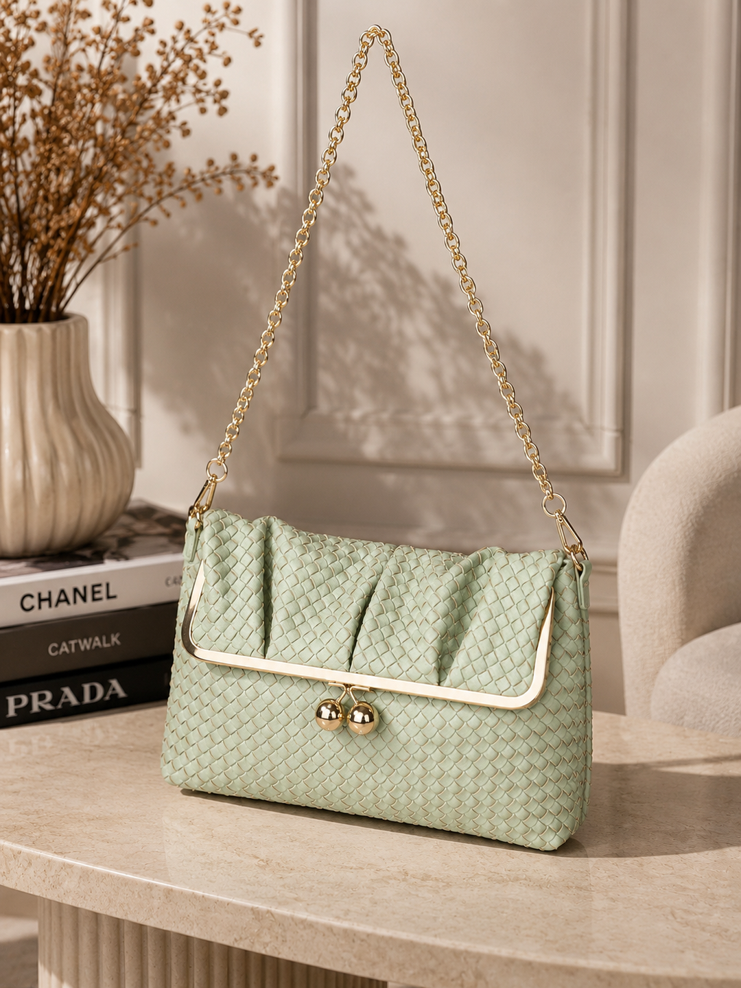 Aurora Weave Shoulder Bag