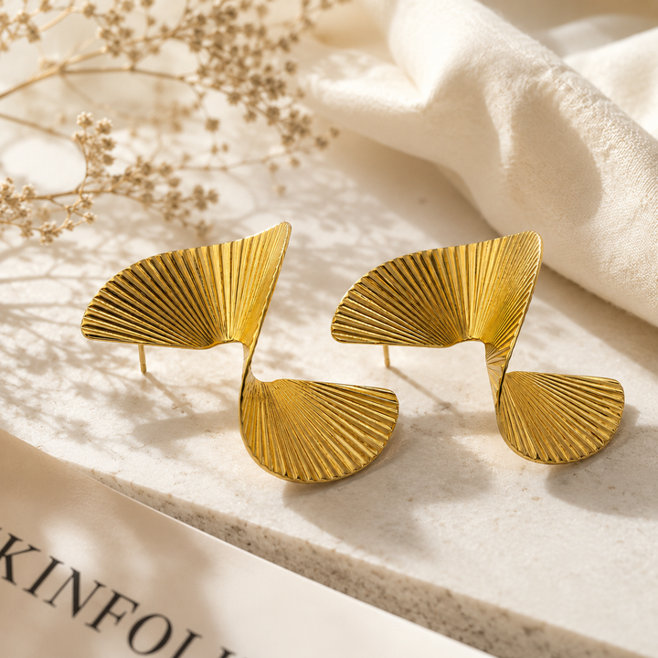 Luxe Fan Statement Earrings