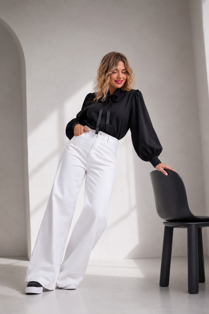 Luna  Cropped Πουκάμισο