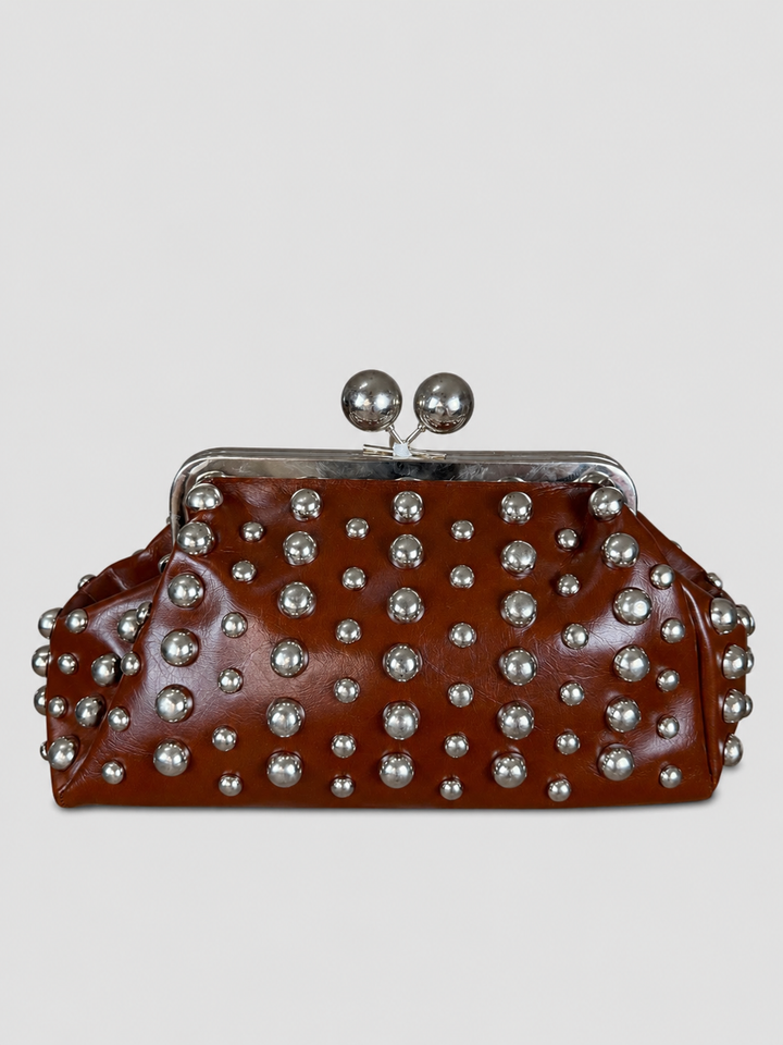 Luna Stud Clutch Bag