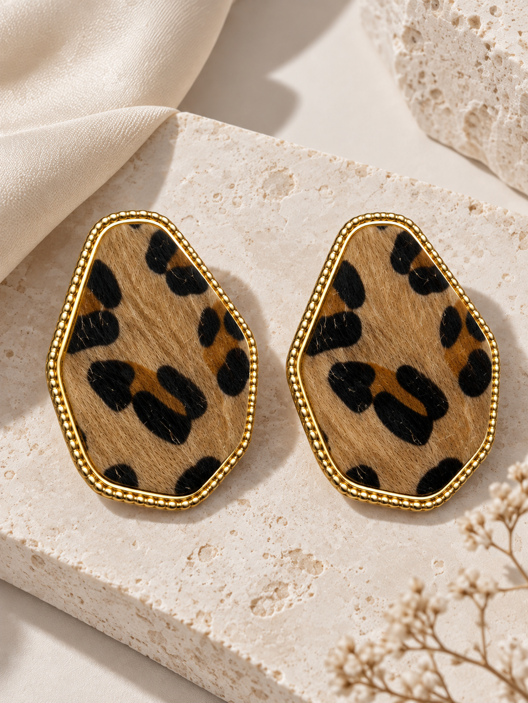 Σκουλαρίκια Leopard Statement