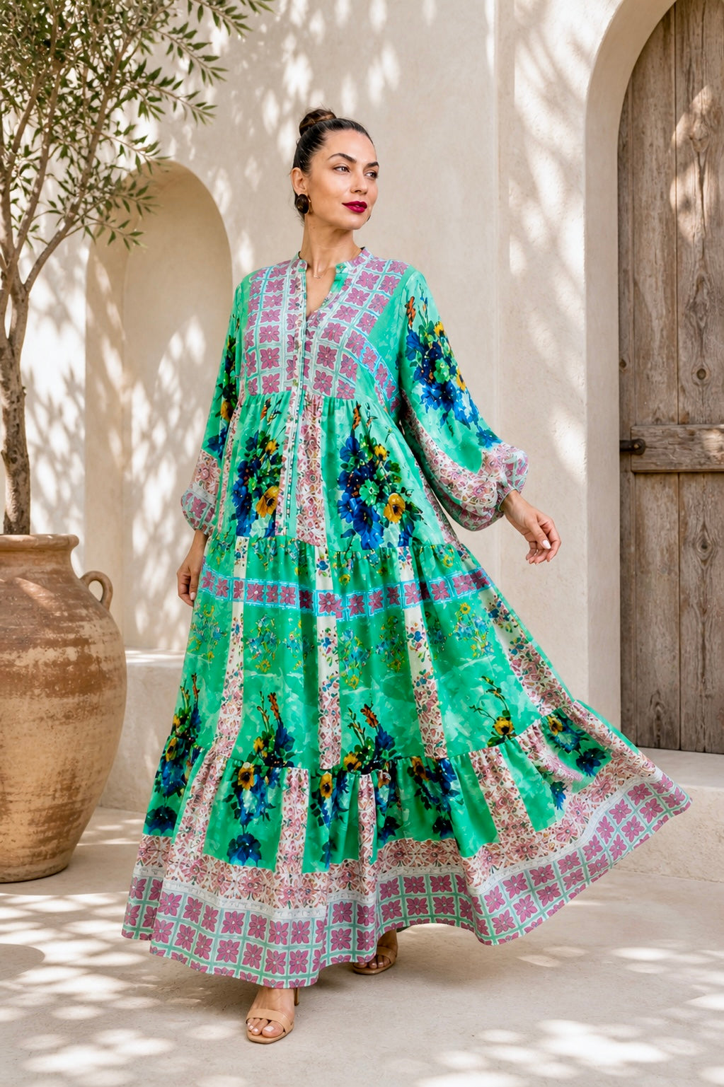 Bohemian Bloom Maxi Dress