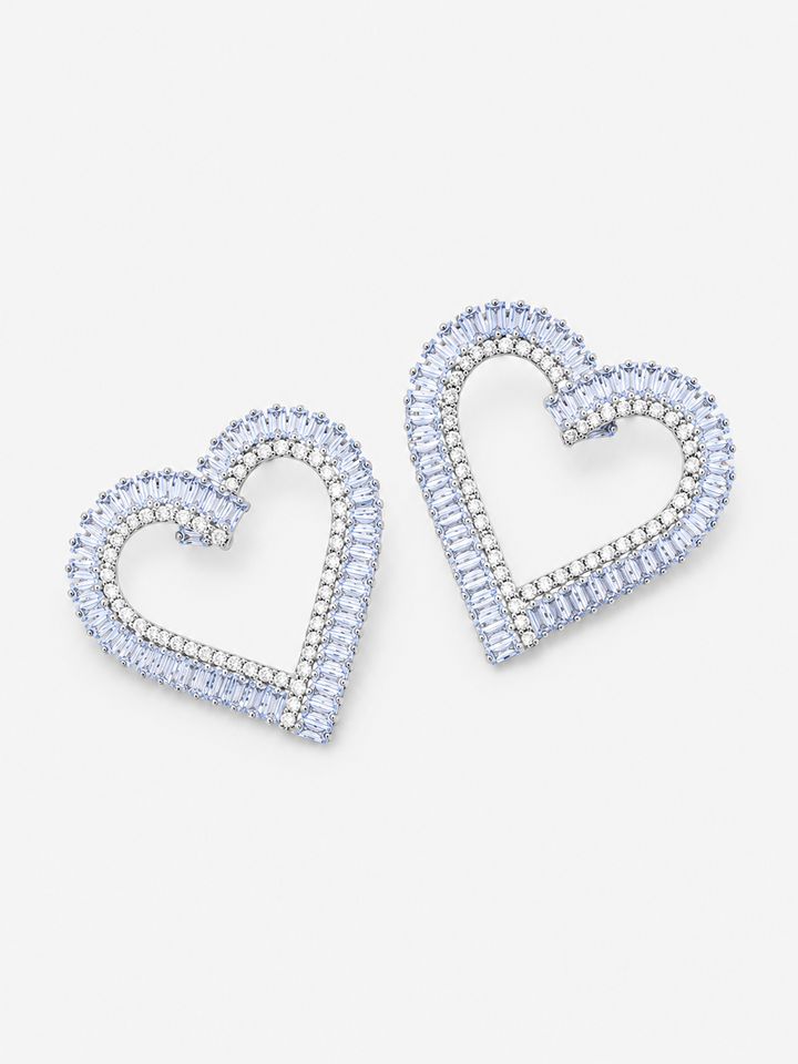 Crystal Heart Earrings