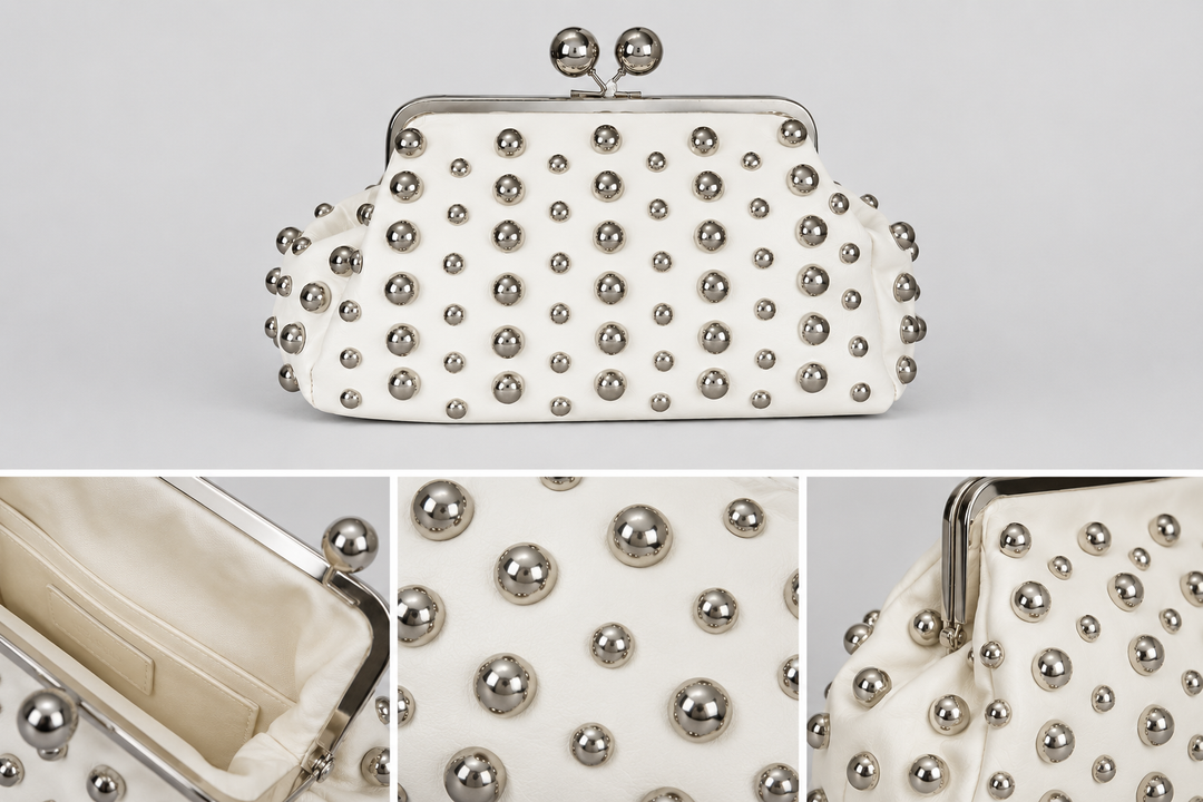 Luna Stud Clutch Bag