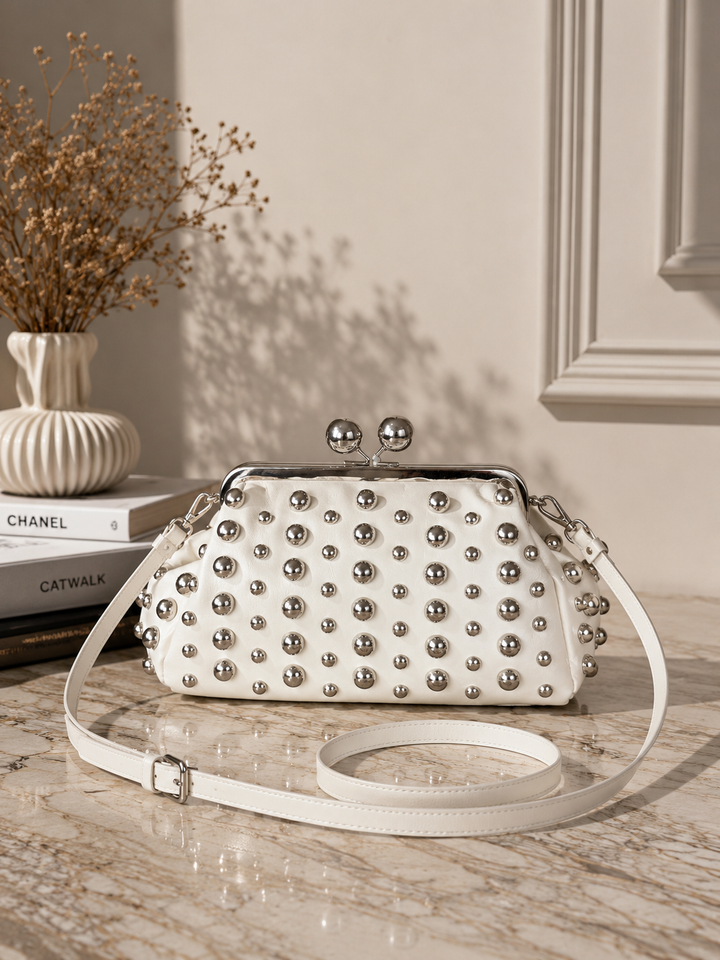 Luna Stud Clutch Bag