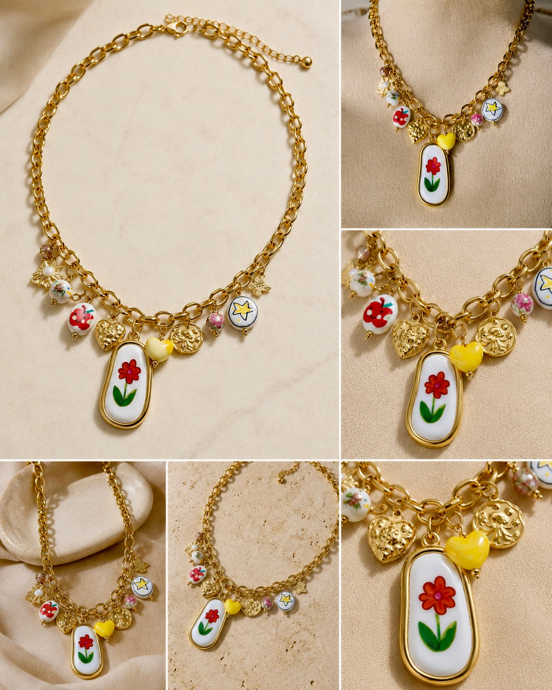 Κολιέ Charm Garden Gold