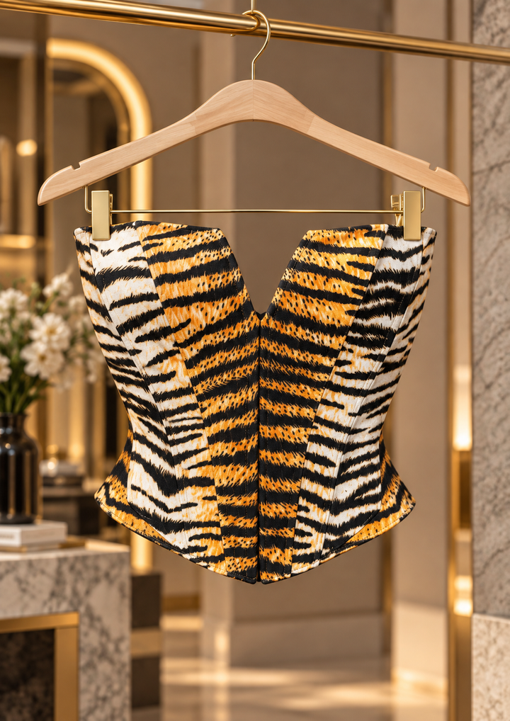 Top Κορσές Animal Print