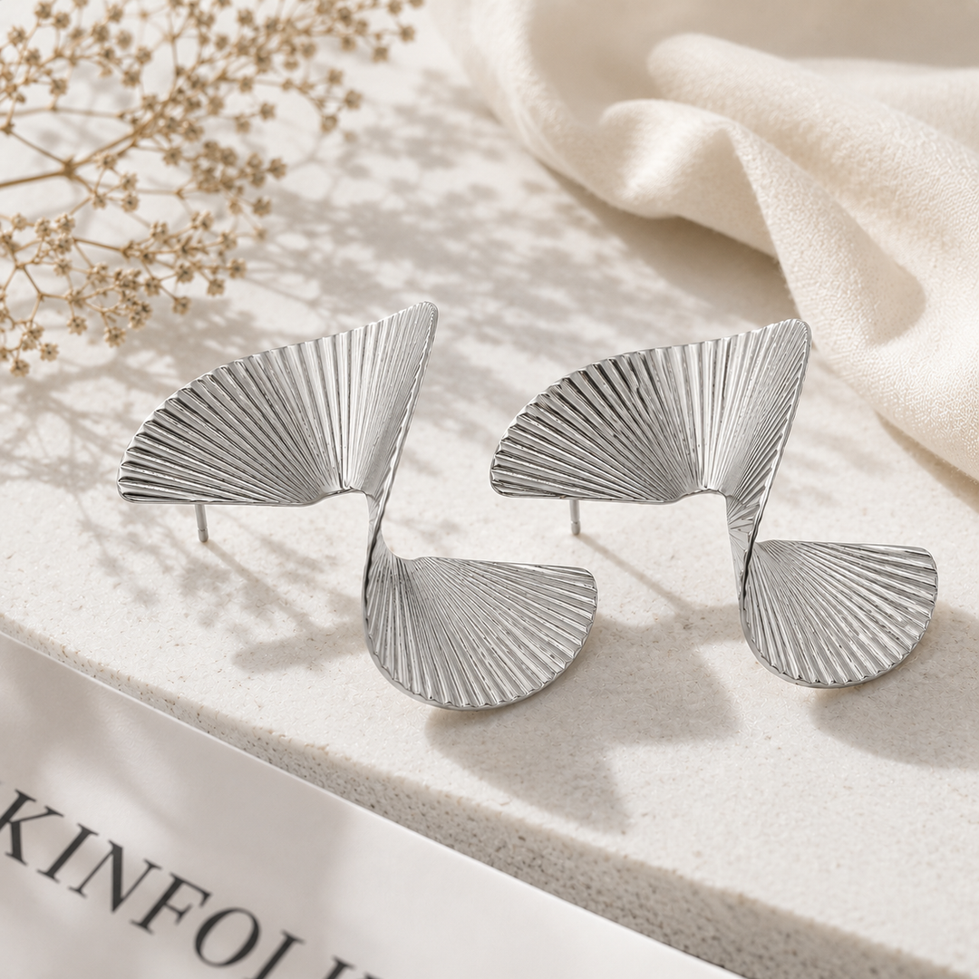 Luxe Fan Statement Earrings