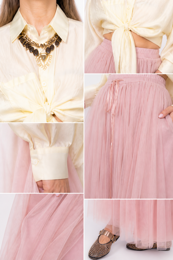 Butter Tulle Maxi Skirt One Size