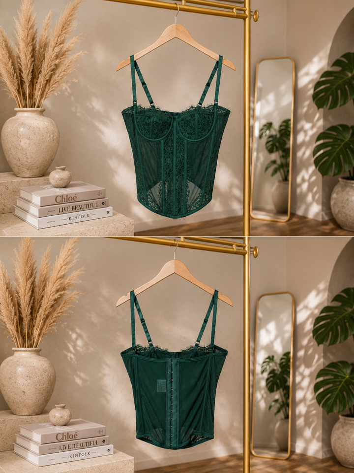 Émeraude Lace Corset