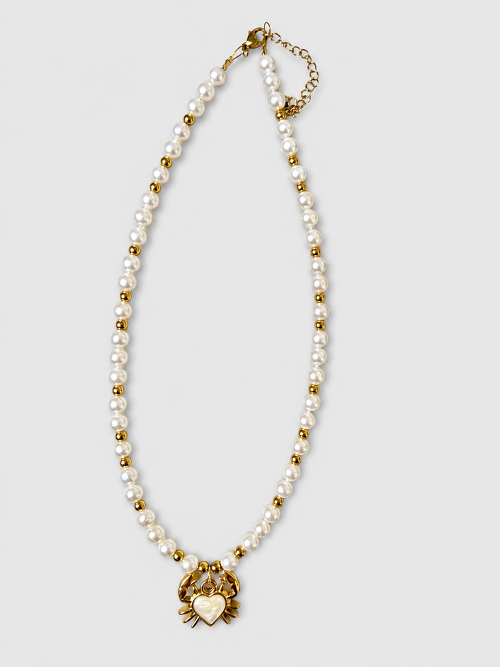 Κολιέ Pearl Crab Charm