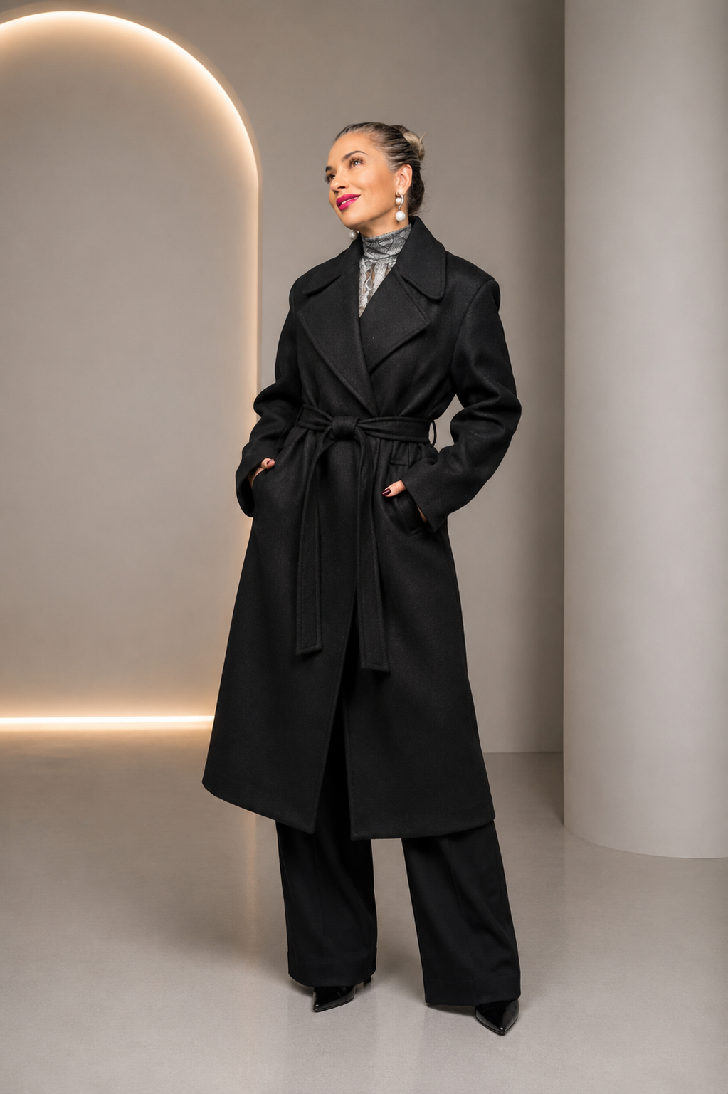Noir Elegance Coat
