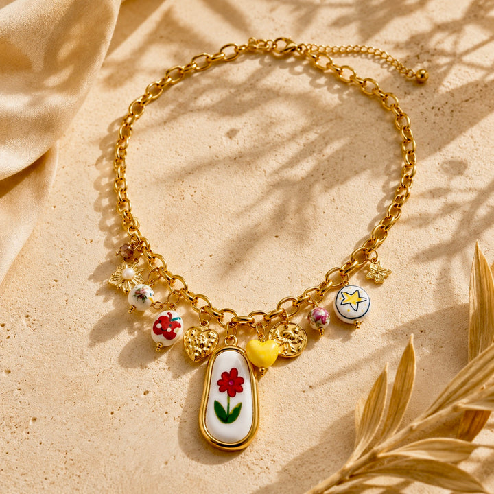 Κολιέ Charm Garden Gold