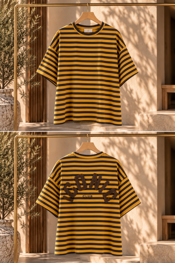 Μπλούζα ICONIC CLUB Oversized Ριγέ