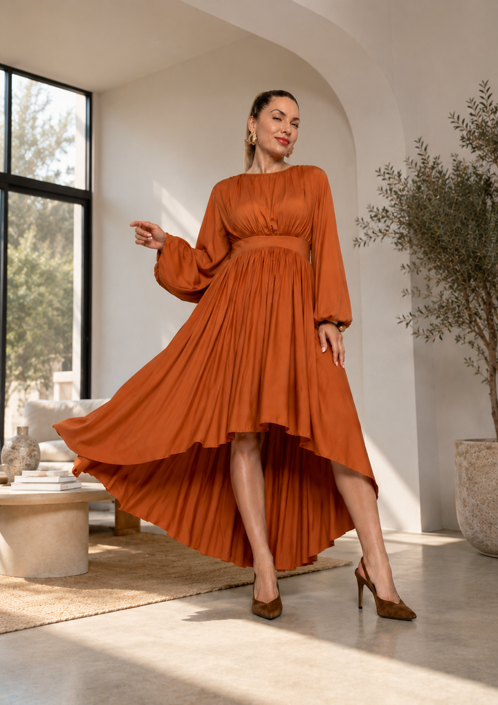 Siena Pleated Dress