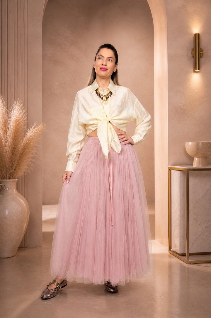 Butter Tulle Maxi Skirt One Size
