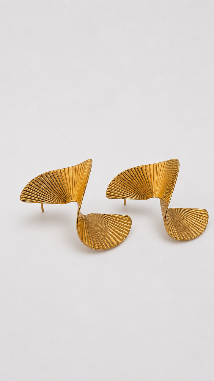 Luxe Fan Statement Earrings