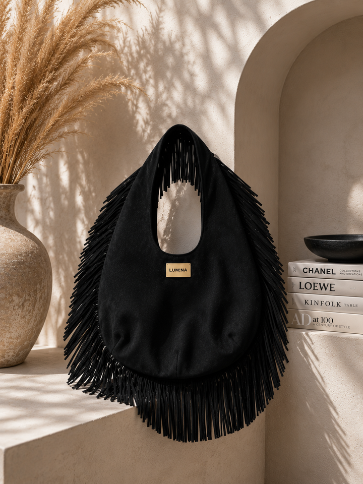 Suede Fringe Bag