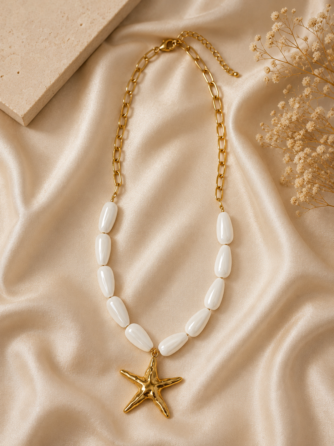 Κολιέ Starfish Pearl Chain