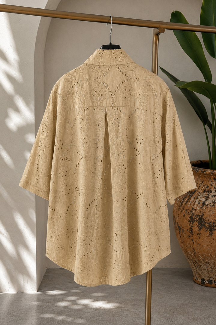 Πουκάμισο Broderie Oversize