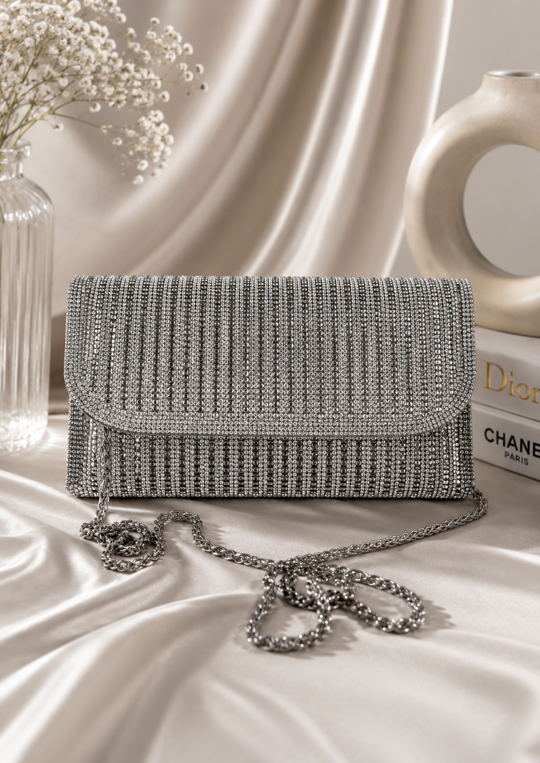 Crystal Veil Evening Bag