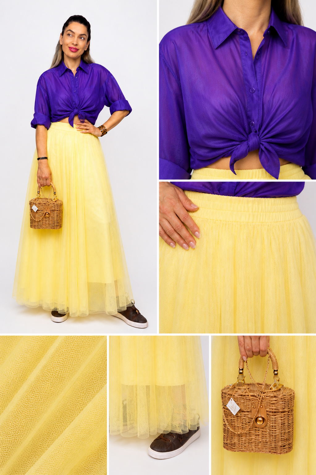 Butter Tulle Maxi Skirt One Size